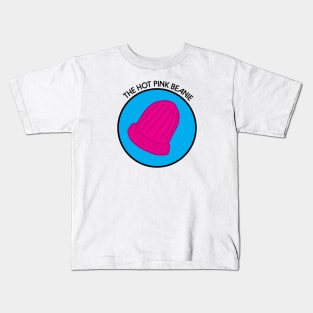 Hot Pink Beanie Kids T-Shirt